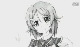 漫画人物图片女生素描,青春校园里的清新少女